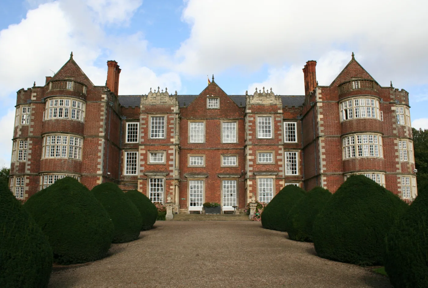 Burton Agnes Hall, between Driffield and Bridlington. The house opens with its Christmas decorations every day from 14 November to 23 December